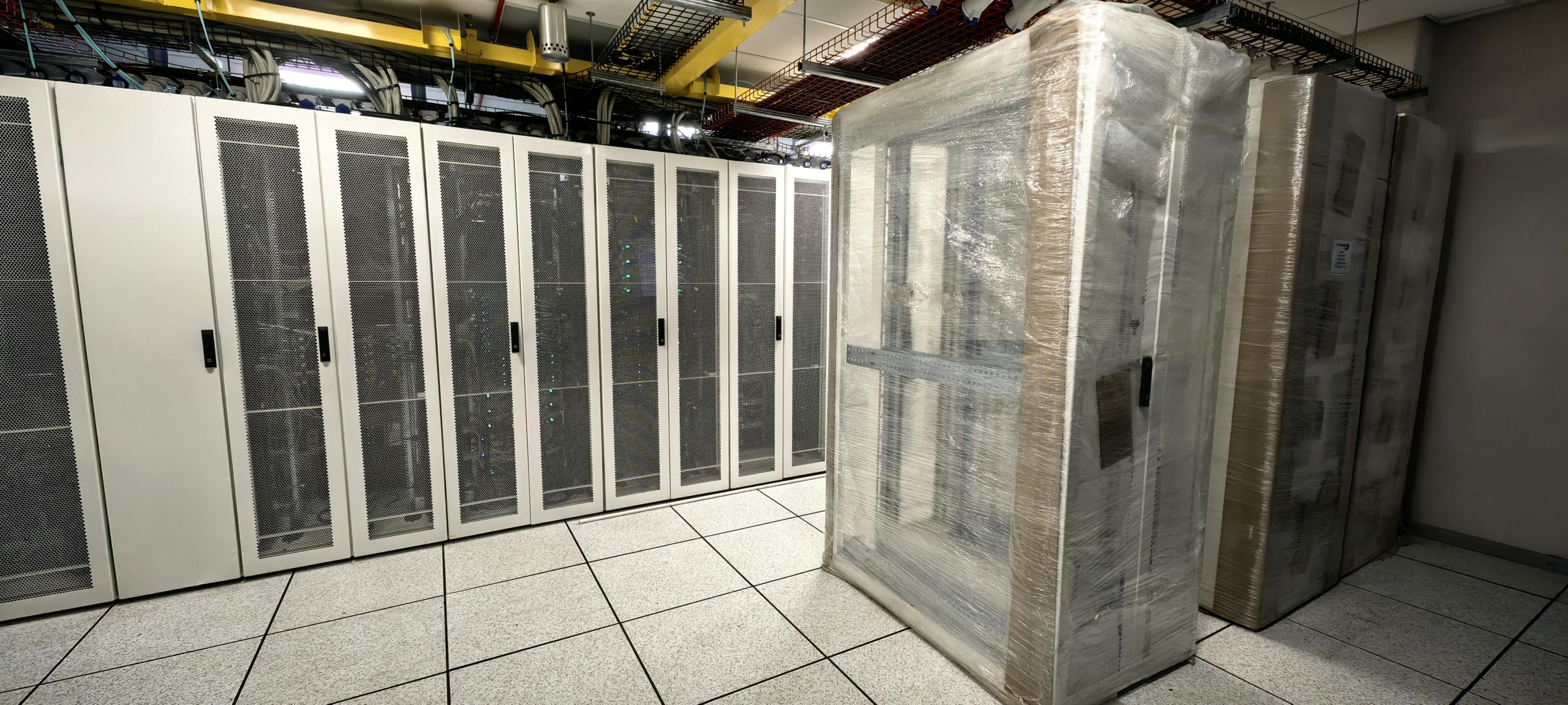 New racks in the data centre