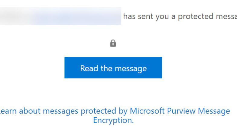 non Outlook encryption message