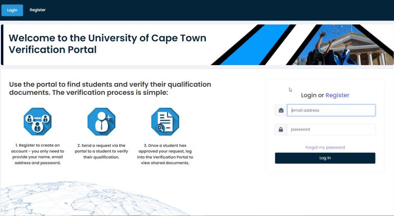 DC verification portal