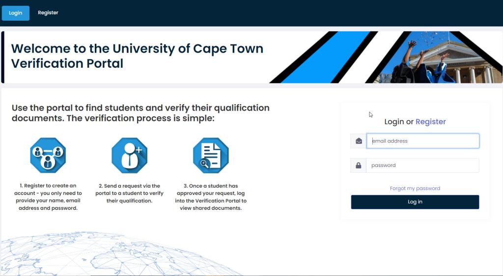 DC verification portal